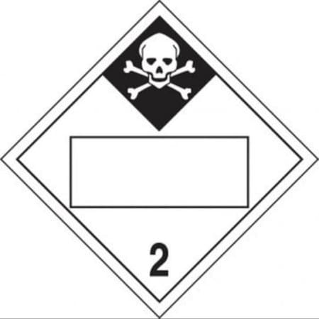 Accuform BLANK DOT PLACARD HAZARD CLASS 2 MPL424MG50 MPL424MG50